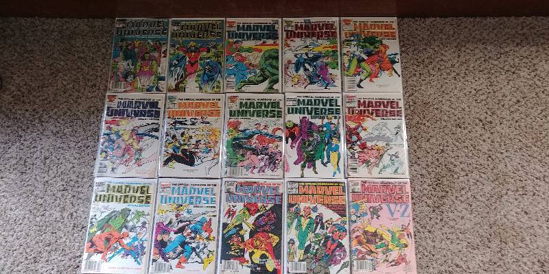 lot 303 image: Lot of 1980s Marvel Universe Comic Books