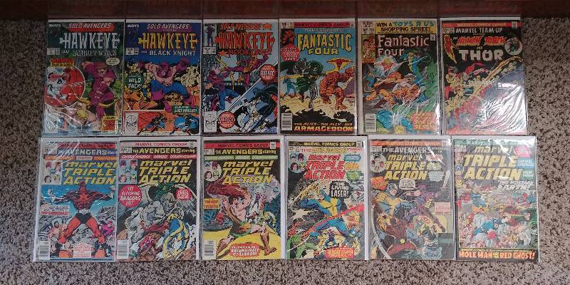 lot 300 image: 1970s and 1980s Marvel Superhero Comic Book Lot