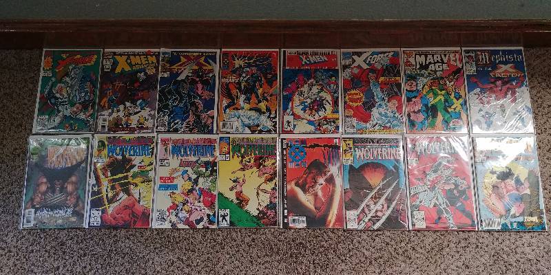 lot 298 image: X-Men and Wolverine Marvel Comic Book Lot