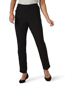 lot 13531 image: Chic Classic Collection Womens Stretch Elastic Waist Pull-On Legging Pant Black Denim 10 Petite