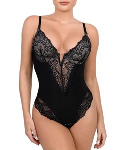 lot 13577 image: Popilush Shapewear for Women Tummy Control Body Shaper Seamless Sleeveless V Neck Bodysuit Tank Tops. medium
