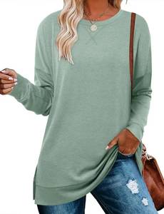 lot 13600 image: BETTE BOUTIK baggy sweatshirt for women fall ladies tunics long sleeve plus size tunic long sweatshirts for women. 2XL
