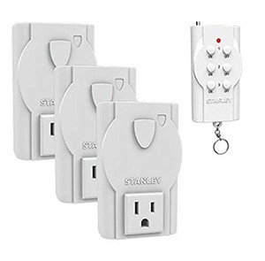 lot 13610 image: Stanley 31166 Wireless Remote Control System, White, 3 Each