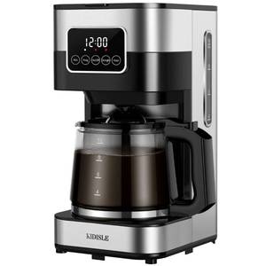 lot 13648 image: KIDISLE 10 Cup Programmable Coffee Maker 2.0, Drip Coffee Machine with Touch Screen, Glass Carafe, Reusable Filter, Warming Plate, Regular & Strong Brew for Home and Office, Stainless Steel