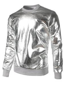 lot 13658 image: JOGAL Metallic Shirt, Nightclub Style - Size Small Silver