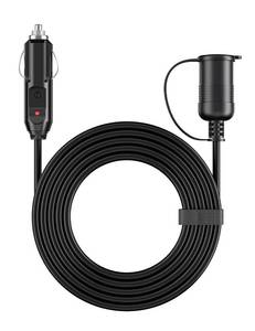 lot 13684 image: AstroAI 12Ft12V Cigarette Lighter Extension Cord, Male to Female Socket 120W15A Heavy Duty Extension Cord, Compatible with Air Compressor Mini Fridge Car Vacuum