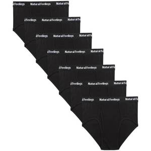 lot 13689 image: Natural Feelings Mens Briefs Underwear Mens Cotton Classics Briefs Full Rise Mens Underwear Briefs Pack. 2XL