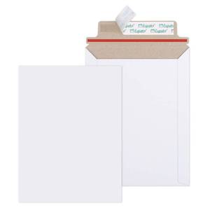 lot 13741 image: Eupako 100( or-) Pack 6x8 Photo Document Mailer White Stay Flat Self-Seal Cardboard Envelopes for CDs, Pictures, Documents, 6.25 x 8.25 Inches