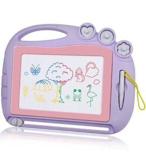 lot 13744 image: AiTuiTui Magnetic Drawing Board Toddler Toys for Girls Gifts, Erasable Sketch Writing Doodle Pad Travel Games for Kids in Car, Early Education Learning Skill Development Toys for Kids Toddlers Purple