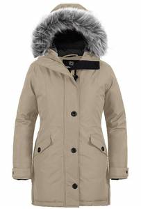 lot 13767 image: wantdo Womens Extreme Cold Insulated Thickened Parka Windproof Winter Coat Khaki XXL
