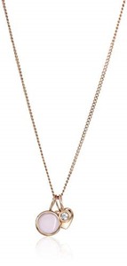 lot 13791 image: Fossil Womens Rose Gold-Tone Necklace, Color Rose Gold (Model JF03046791)
