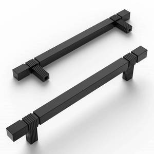 lot 13793 image: Amerdeco 10 Pack Matte Black Kitchen Cabinet Pulls 5 Inch Hole Centers Cabinet Hardware Kitchen Handles for Cabinets Cupboard Handles Drawer Pulls T Bar ZH0021