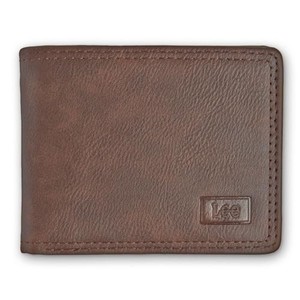 lot 13795 image: Lee Mens Classic Slim Bifold Wallet Casual Everyday Minimalist Cash and Card Holder (Brown)