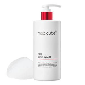 lot 13796 image: Medicube Red Acne Body Wash 14.52 Fl.oz I Low pH and Hydrating Cleanser with Salicylic Acid, Lactic Acid, Niacinamide and Hyaluronic Acid Suitable for Bacne Treatment  Korean Skin Care