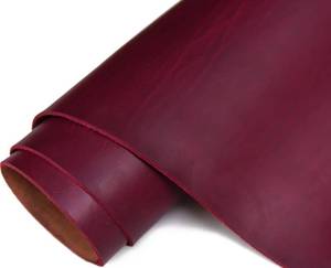 lot 13799 image: Genuine Leather Sheets Tooling Leather Full Grain Leather 3.6mm-4.0mm (9-10oz) Thick Cowhide Leather Pieces Square for Crafts Heavy Weight(Burgundy 6x12)