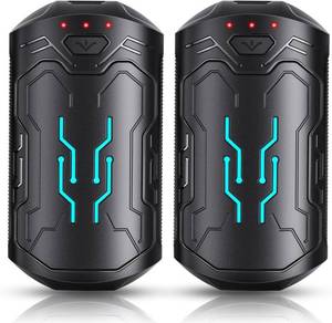 lot 13818 image: Hand Warmers Rechargeable 2 Pack, Blsoatee 6000mAh Electric Hand Warmer Portable Pocket Heater, 3 Levels Heating, USB Handwarmers for Outdoor, Hunting, Golf, Camping Women Mens Gifts(Black)