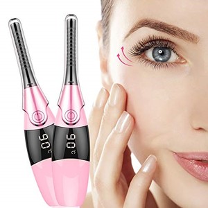 lot 13822 image: Heated Eyelash Curler, Lash Curler USB Rechargeable with LED Digital Display, 4 Temperature Adjustable, Quick and Convenient Makeup and Beauty Eyelash Styling Tool