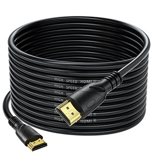 lot 13864 image: Jorenca 4K HDMI Cable 50ft Ultra High Speed HDMI 2.0 Cables 18gbps Gold Plated Connector Ethernet Audio Return Video 4K 60Hz2K 30Hz FullHD1080p 3D for Xbox Arc Laptop PS3 PS4 PS9 PC HDTV etc