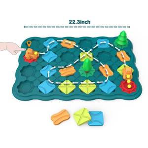 lot 13902 image: BONITOTO Kids Toys STEM Board Games - Logic Road Builder Brain Teasers Puzzles for 4 to 5 6 7 Year Old Boys Girls, Educational Montessori Birthday Gifts for Ages 4-8 Preschool Classroom Learning