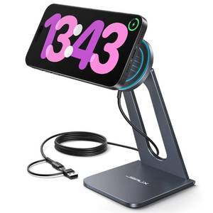 lot 13904 image: Compatible with MagSafe Charger for iPhone 15, JSAUX Magnetic Wireless Charger Stand for iPhone 1515 Plus15 Pro15 Pro MaxiPhone 1414 Pro14 Plus14 Pro Max 1312, Wireless Charging Stand-Grey