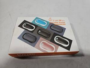 lot 13925 image: 2 Pack Hand Warmers Rechargeable 5200mAh Electric Portable Hand Warmers 2 in 1 FANDLISS Electric Portable Pocket Heater with 12Hrs & 3 Level Warmth Gift for Christmas, Outdoor, Women Men Gift