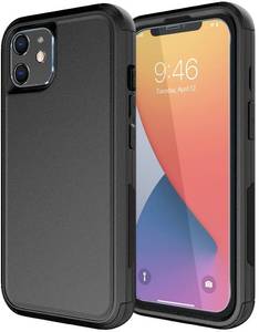 lot 13926 image: Diverbox for iPhone 11 Case Shockproof Dropproof Tempered Glass Screen Protector,Heavy Duty Protection Phone Case Cover for Apple iPhone 11 (Black-3in1)