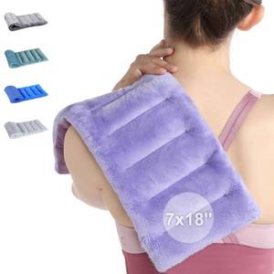lot 13929 image: SuzziPad Microwave Heating Pad for Pain Relief, 7x18 Microwavable Heating Pads for Cramps, Muscle Ache, Joints, Neck Shoulder, Bean Bag Moist Heat Pack, Warm Compress, Purple