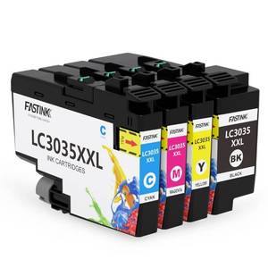 lot 13938 image: FASTINK LC3035 Ink Cartridge High-Yield Replacement for Brother LC3035 LC3035XXL LC3033 Work for Brother Brother MFC-J995DW MFC-J805DW MFC-J815DW XL Printers (LC3035 BK C M Y Ink Cartridges, 4 Pack)