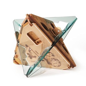 lot 13939 image: Puzzle Potato - Puzzle Box - 3D Brain Teaser Puzzle for Adults - Wooden Treasure Chest - Money Puzzle Box for Cash Gift - Escape Room Game - Anti-Gravity