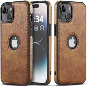lot 13945 image: Razstorm Unique Design Luxury Leather Business Phone Case for iPhone 15 Anti-Slip Scratch Resistant Ultra Slim Protective Case (2023 - Brown)
