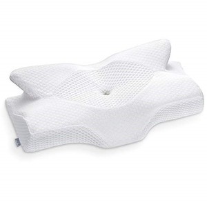 lot 13966 image: Elviros Cervical Memory Foam Pillow, Contour Pillows for Neck and Shoulder Pain, Ergonomic Orthopedic Sleeping Neck Contoured Support Pillow for Side Sleepers, Back and Stomach Sleepers