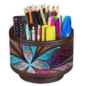 lot 13975 image: TV Remote Control Holder for Table, 360 Swivel Pen Holder for Desk Organizers and Accessories, Nightstand Organizer Caddy for Media ControllersOffice Supplies, Bedside Decorations for Living Room