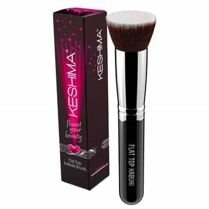 lot 14026 image: Flat Top Kabuki Foundation Brush By KESHIMA - Premium Makeup Brush for Liquid, Cream, and Powder - Buffing, Blending, and Face Brush