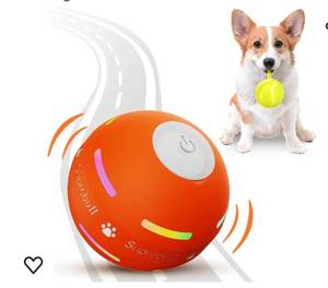 lot 14027 image: Interactive Dog Toys Dog Ball,Newly Upgraded Durable Motion Activated Automatic Rolling Ball Toys for PuppySmallMediumLarge Dogs,USB Rechargeable