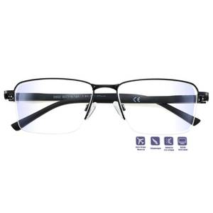 lot 14034 image: JCUANGR Jucangr Distance Glasses For Men,Women Nearsighted Myopia Driving Eyeglasses,Mens Near Sighted Farsighted Blue Light Eye Glass, Cheater Nearsightedness See Far Vision Half Frame -2.50