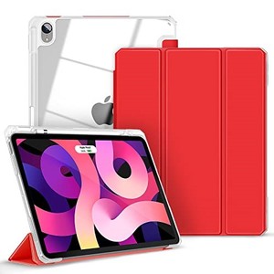 lot 14040 image: Gahwa Case for iPad Air 5th4th Generation Case 10.9 Inch 20222020, Slim Stand Case for iPad Air 54 Case with Pencil Holder 2nd Apple Pencil Wireless Charging Auto SleepWake - Red