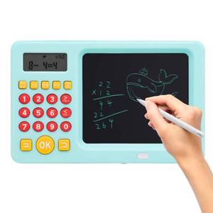 lot 14057 image: WOZADU Math Games for Kids Ages 5 6 7 8, LCD Writing Tablet for Kids Educational Math Learning Games, Birthday Gifts for Boys Girls (Blue)