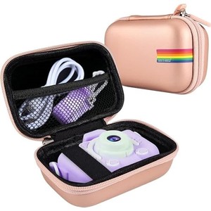 lot 14063 image: Leayjeen Kids Camera Case Compatible with GoopowSGAINULGofunlyArtCWK and More Kids Digital Cameras, Easter Birthday Gifts for Boys and Girls-Gold(Case Only)