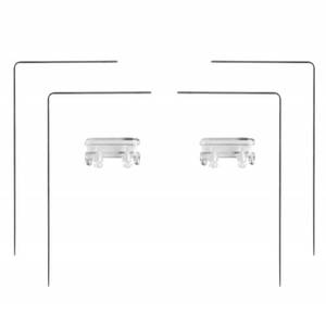 lot 14067 image: KASCLINO Lighting Holder Stainless Steel Screwdriver Fish Tank Aquarium Light Stand Kit(Silver)