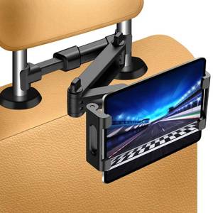 lot 14071 image: Tablet Holder for Car,ipad Headrest Mount for 5.5-18.4 Inch TabletipadPhones Car Tablet Holder with 360°Rotating Adjustable Trip Essentials,Black