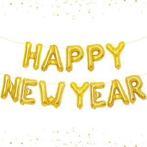 lot 14072 image: KatchOn, Gold Happy New Year Balloons - 16 Inch  New Years Balloons for New Years Eve Party Supplies 2024  Happy New Year Decorations 2024  New Years Eve Balloons for New Years Decorations 2024