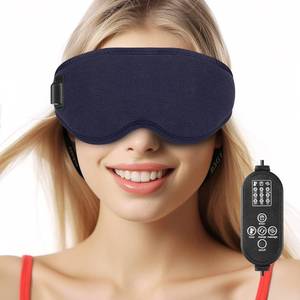 lot 14086 image: Heated Massage Eye Mask, USB Heating Eye Mask with 3 Vibration Mode,3D Contoured Sleep Mask,Hot Eye Compress Mask for Men Women with Timer for Dry Eye,Tired Eyes,MGD, Dark