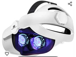 lot 14100 image: Head Strap for Oculus Quest 2, 3-in-1 Adjustable Halo Headband, Replacement for Elite Strap, Enhanced Comfort Gaming Immersion VR Accessories Compatible with OculusMeta Quest 2 (not Quest 3)