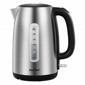 lot 14114 image: COMFEE Stainless Steel Electric Kettle, 1.7 Liter Tea Kettle Electric & Hot Water Kettle, 1500W Fast Boil with LED Light, Auto Shut-Off and Boil-Dry Protection