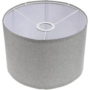 lot 14151 image: CLISPEED Floor Lamp Shade Fabric Drum Lampshade Natural Linen Lampshade Table Light Lampshade Rustic Wall Lamp Shade Bulb Cover for Chandelier Home Decor Light Grey
