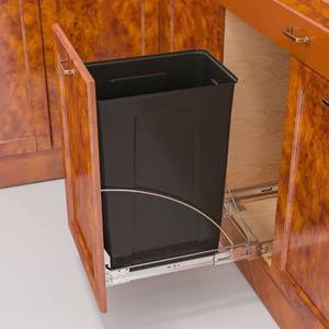 lot 14168 image: Insputer Pull Out Trash Can Under Cabinet, Under Sink Trash Can with Door Mounting Kit, Requires 14 W X 18 D Cabinet, Slide Out Garbage Can Shelf, Waste Bin Not Included