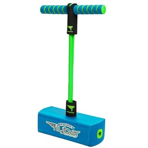 lot 14188 image: Flybar My First Foam Pogo Jumper for Kids Fun and Safe Pogo Stick, Durable Foam and Bungee Jumper for Ages 3 and up Toddler Toys, Supports up to 250lbs (Blue)