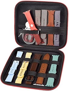 lot 14191 image: Case Compatible with Apple Watch Bands, 10Pcs Watch Straps Organizer and Storage Holder Compatible with Expandable Watch Band, Mesh Pocket for Watches Accessories (Bag Only)