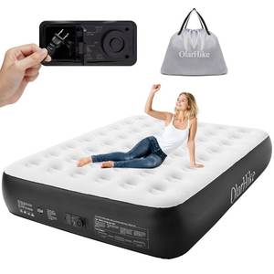 lot 14198 image: OlarHike Queen Air Mattress with Built in Pump,Durable Inflatable Blow Up Airbed with Storage Bag,13 High Speed Inflation Black, Camping Accessories, Travel and Guests & Indoor