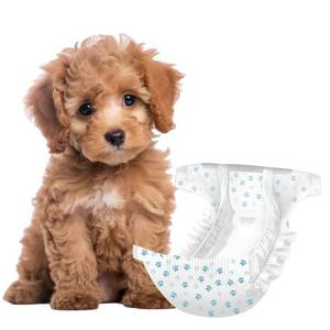 lot 14232 image: IMMCUTE Female Dog Diapers 15 Count,Super Absorbent Disposable Dog Diapers Female with Flash Dry & Leakproof, Doggie Diapers for Heat Cycle,Excitable Urination (X-Small)